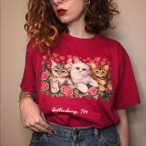 Vintage Single Stitch Cat Tee